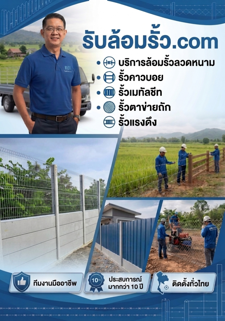 รับล้อมรั้ว ปก มือถือ